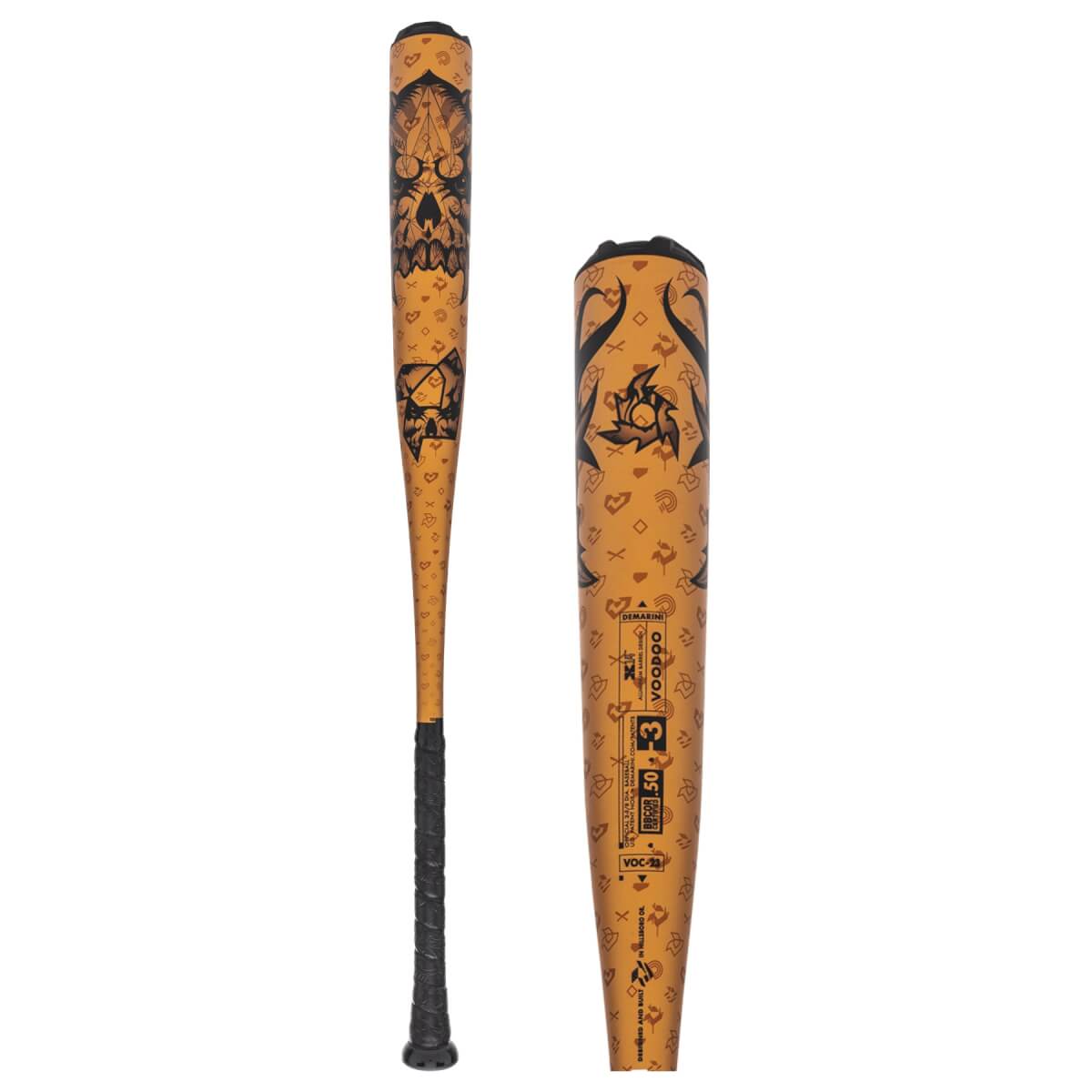 Batte Baseball DeMarini Voodoo One 2024 - BBCOR 32/29, Composite/métal, Or