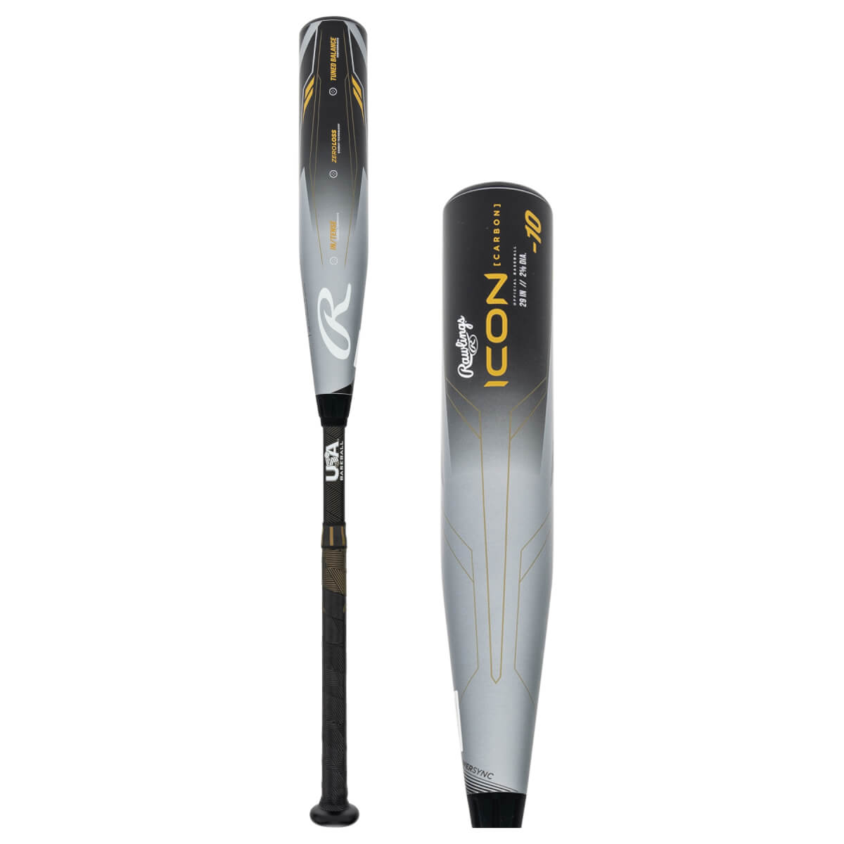 【値下げ】リトルリーグ　バット【Rawlings　Icon】30/20 リトルリーグ ICON USA BASEBALL公認 【カーボン製】 | バット